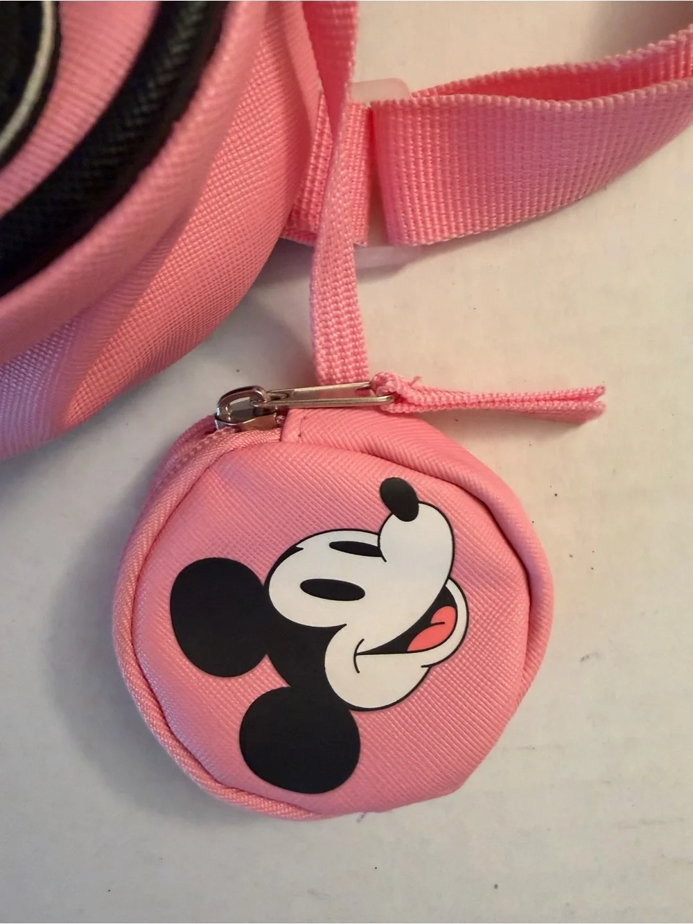 Disney Minnie Mouse Pink Kids Backpack Daisy Charm change purse